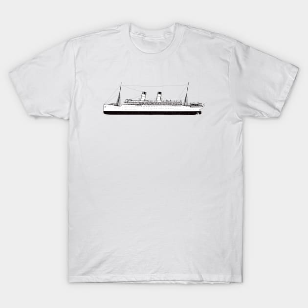 Drawing of a ship T-Shirt by StefanAlfonso